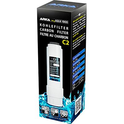 ARKA Carbon Filter myAqua 1900 C2 Coconut Post-Filter RO System coconut carbon post-filter, removes odours, chlorine, residues, polishes RO water, reverse osmosis, freshwater saltwater ARKA Carbon Filter myAqua 1900 C2 Coconut Post-Filter RO System coconut carbon post-filter, removes odours, chlorine, residues, polishes RO water, reverse osmosis, freshwater saltwater