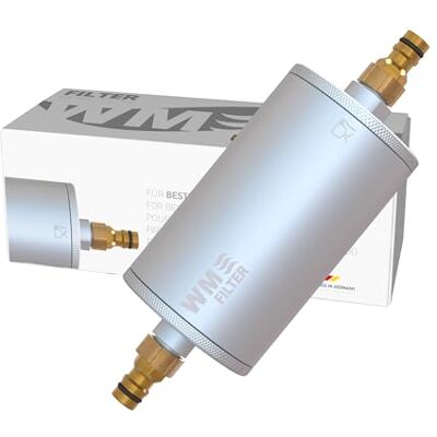 WM aquatec WM Filter WMF-GKAK10 Filling Filter Including Activated Carbon Filter Element Effective Against Dirt and Pollutants such as Chlorine, Microplastic, Sand and Rust Gardena Compatible WM aquatec WM Filter WMF-GKAK10 Filling Filter Including Activated Carbon Filter Element Effective Against Dirt and Pollutants such as Chlorine, Microplastic, Sand and Rust Gardena Compatible