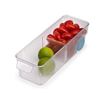 Joseph Joseph FridgeStore Fridge Storage Bin Drawer Organiser with Easy-Pull Handle and Wheels for Easy Access, fits All Standard fridges, BPA Free, Small Joseph Joseph FridgeStore Fridge Storage Bin Drawer Organiser with Easy-Pull Handle and Wheels for Easy Access, fits All Standard fridges, BPA Free, Small