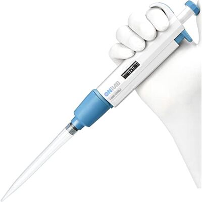 ONiLAB 0.5-5mL Laboratory Single Channel Pipette Scientific Laboratory Micropipette Manual Adjustable Volume, High Precision, Pipettor ONiLAB 0.5-5mL Laboratory Single Channel Pipette Scientific Laboratory Micropipette Manual Adjustable Volume, High Precision, Pipettor