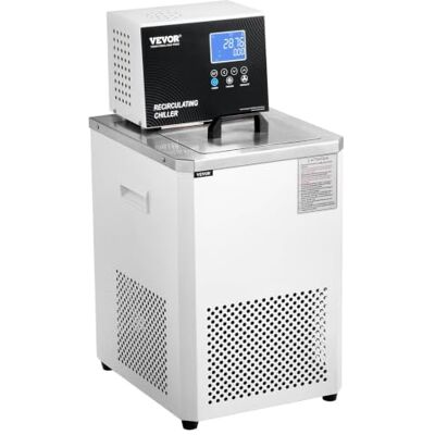 VEVOR Laboratory Chiller Circulator, 6L Low Temperature Cooling Liquid -20℃ to 100℃ Circulator Pump Chiller, High-Definition LCD Display 304 Stainless Steel Water Bath Recirculating Water Cooling VEVOR Laboratory Chiller Circulator, 6L Low Temperature Cooling Liquid -20℃ to 100℃ Circulator Pump Chiller, High-Definition LCD Display 304 Stainless Steel Water Bath Recirculating Water Cooling
