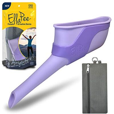 Lewis N. Clark EllaPee Womens Urinal Funnel Female Urination Device for Women, Camping Accessories, Hiking, Outdoor Activities & More with Medical Grade Silicone (Reusable), Purple Lewis N. Clark EllaPee Womens Urinal Funnel Female Urination Device for Women, Camping Accessories, Hiking, Outdoor Activities & More with Medical Grade Silicone (Reusable), Purple
