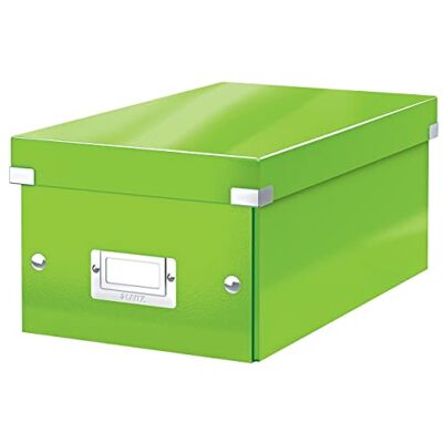 Leitz 60420054 DVD Storage Box, Click and Store Range, Green Leitz 60420054 DVD Storage Box, Click and Store Range, Green