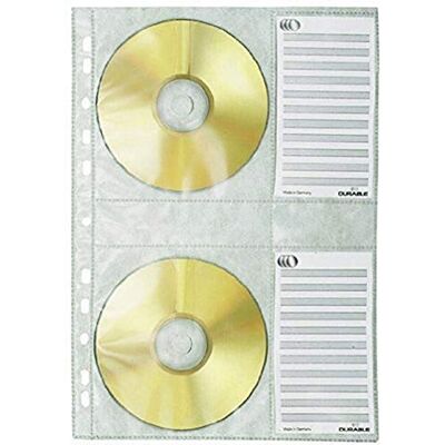 Durable CD/DVD Pockets Double Sided Wallet Index for 4 Disks 5 Pack A4 Keep Your Disks Scratch and Dust Free Easy to Use Durable CD/DVD Pockets Double Sided Wallet Index for 4 Disks 5 Pack A4 Keep Your Disks Scratch and Dust Free Easy to Use
