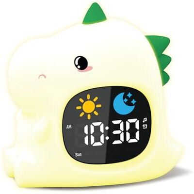groov e Cuties Alarm Clock with LED Night Light, White Noise & Sleep Training Rory Dinosaur groov e Cuties Alarm Clock with LED Night Light, White Noise & Sleep Training Rory Dinosaur