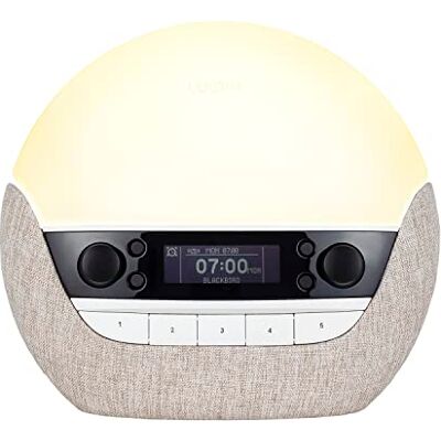 Lumie Bodyclock Luxe 700FM Wake-Up Light with FM Radio FM radio, Bluetooth speakers & low-blue light for sleep; gradual sunrise alarm & sunset feature Lumie Bodyclock Luxe 700FM Wake-Up Light with FM Radio FM radio, Bluetooth speakers & low-blue light for sleep; gradual sunrise alarm & sunset feature