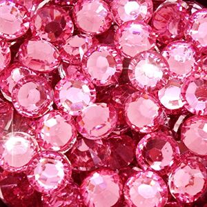 Little Snow Direct Pack of 1000 Resin Crystal Flat Back Rhinestones Diamante Gems Nail Art & Crafts (Fuchsia Pink, 2mm)