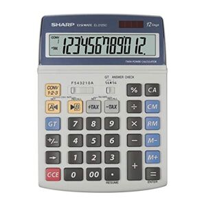 Sharp EL 2125 C Answer CheckFeature, Desktop  Calculator