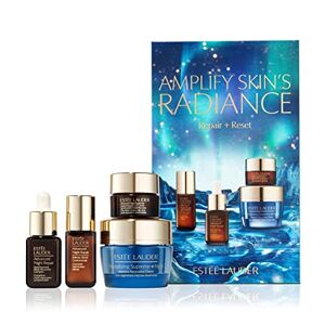 Este Lauder Skin's Radiance Repair + Reset Skincare Set including Advanced Night Repair and Revitalizing Supreme+ Night Skincare (Collectively worth 69)
