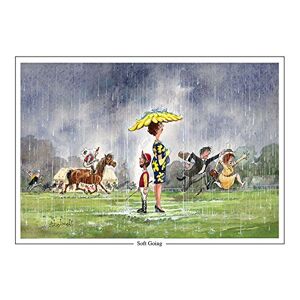 thelwell "Soft Going" by Thelwell. Large A5 horse racing themed greeting card with envelope. Great gift for the race goer
