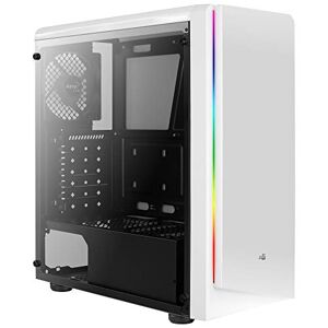 Aerocool Rift PC ATX White Box, RGB 13 Modes, Side Panel, 12 cm Fan, White