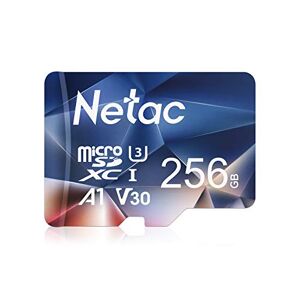 Netac Micro SD Card 256GB, MicroSDXC Card 256GB MicroSDHC Memory Card - UHS-I, 100MB/s, 667X, U3, C10, V30, A1, EXFAT TF Card Micro SD Card