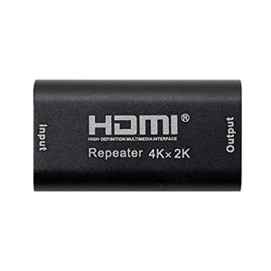 NANOCABLE 10.15.1201 - HDMI Repeater V1.4B, 3.4Gbps up to 4K x 2K, Full HD 3D (1080py 1080i), Gold Connectors, Amplifies up to 40 Metres, A/H-A/H, Female-Female, Black