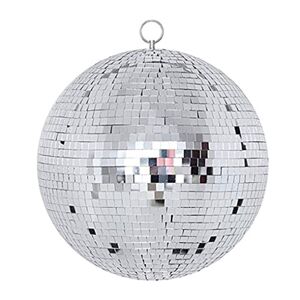 YUSSEQDD Hanging Disco Ball Reflective Rotating Round Lamps Christmas, 15cm /Silver