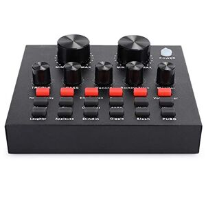 Shanrya Live Sound Card 6 Kinds Effect Modes Voice Change Sound Card Support Connection Support Mobile Phone and Computer