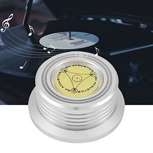 Eurobuy Aluminum Turntable Record Clamp 60HZ Record Weight Stabilizer Bubble Level Speed Detection for LP Vinyl Record Player