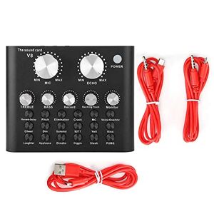 Yunseity Portable Live Sound Card,Multifunctional Live Sound Card,Audio Mixer With Voice Changer with Bluetooth,Support mobile phone and computer