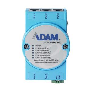 ADVANTECH 5FE Unmanaged Ethernet Switch, Flexible mounting, 0~60℃