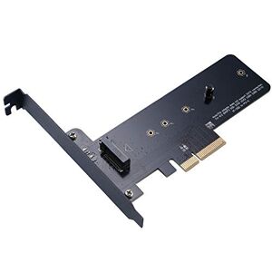 Akasa M.2 SSD to PCIe Adapter Card   For M.2 PCIe M Key SSD, Support 2230, 2242, 2260, 2280 and 22110 size   Supports Low Profile Case   Fits in PCIe 3.0 x4, x8, and x16 Slots Black   AK-PCCM2P-01
