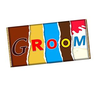 Lithuki Groom Chocolate Bar Wrapper Novelty Gift For Husband Hubby Honey partner CH-226 (without chocolate)