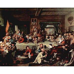 Our Posters p5494 A0 Canvas William Hogarth Picture 4 - Art Movie Film Game - Reproduction Old Vintage Wall Decoration Gift