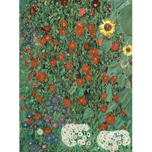 Our Posters p6834 A0 Canvas Gustav Klimt Detail of Cottage Garden with Sunflowers 1908 - Art Painting Movie Game Film Car - Wall Gift Reproduction Old Vintage Decoration