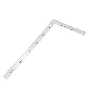 CCYLEZ Right Angle Ruler, Stainless Steel Measuring Square Ruler, High Hardness L-Square Ruler For Engineering, Measuring, Drafting(300*150mm)