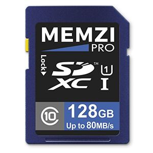 MEMZI PRO 128GB Class 10 80MB/s SDXC Memory Card for Canon IXUS 1100 HS, 1000 HS, 310 HS, 300 HS, 285 HS, 275 HS, 265 HS, 255 HS, 240 HS, 230 HS, 220 HS, 127 HS, 125 HS, 117 HS, 115 HS Digital Cameras
