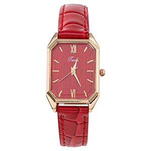 Generic Watches Simple Ladies Watches Frosted Belt Watches Women's Gift Watches Watches Fashion Watches for Women Mens Watches Watch for Men Band (Red, One Size)