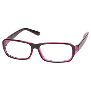 CONFUSE Plastic Full Rim Clear Lens Glasses Spectacles Black Purple for Women Man