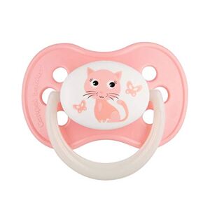 Canpol babies Baby Cherry Shape Dummy Silicone Animals (Pink, 0-6 Months)