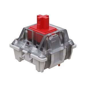 Gateron KS-9 RGB Mechanical MX Type Key Switch - Clear top (10 Pcs, Red)