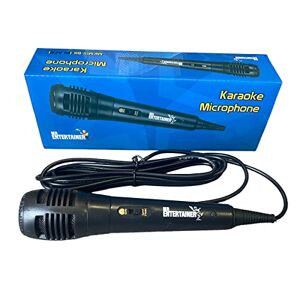 Mr Entertainer's Karaoke Collection Mr Entertainer Karaoke Dynamic Wired Microphone. Perfect for use with all Karaoke Machines (Black)