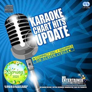 Mr Entertainer's Karaoke Collection Karaoke Chart Hits Update Spring 2021 Edition (MCH21SP) Double CD+G (CDG) Pack. 36 New Top Chart Pop Songs