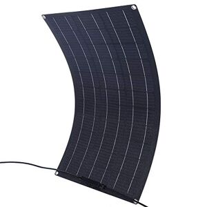 FOTABPYTI 29.1x16.5in Flexible Monocrystalline Solar Panel, Solar Charger Board, 50W 18V Environmental Protection for RV Outdoors Roofs Boats