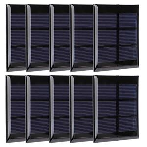 SALUTUYA High Conversion Efficiency Wind Proof Solar Panel Polycrystalline 10pcs Solar Panel Cell Solar Panel Cell Power Module for Solar Cell Phone Charger