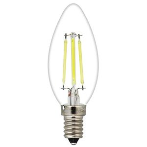 E14 LED Candle Light Bulb E14 incandescent Retrofit Classic, LED Light Bulb Lamp 4 W Equivalent to 35 W Candle 6000 K Cool White Corn Bulb Lamp E14 Thread Filament Lamp, 1er-pack