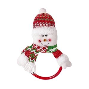 Horypt Christmas Clothes Hanger,Snowman Hanger Holder for Towel - Handmade Portable Towel Storage, Hang Towel Ring for Clubs, Hotels, Shopping Malls