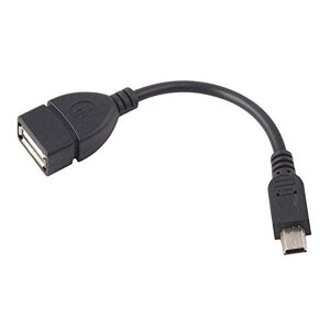 Un-brand Mini USB Male to USB 2.0 USB 1.1 Female Host OTG Adapter Extension Cable Black 14CM Superiorâ€‚Quality and Creative