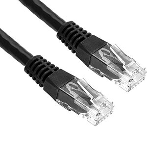AKORD Gigabit Cat6 Network Ethernet RJ45 UTP Network Cable Lead 0.5m to 10m/15m/20m/25m/30m metre (0.5 Metre, Black)