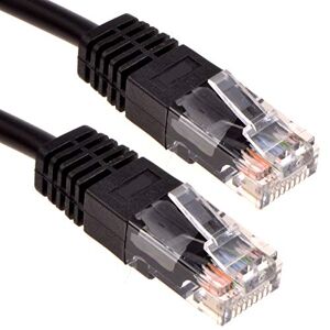 kenable Black Network Ethernet RJ45 Cat-5E UTP PATCH LAN COPPER Cable Lead 0.5m [0.5 metres]