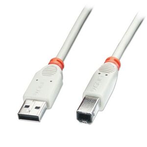 LINDY 3m USB 2.0 Cable - Type A to B Grey
