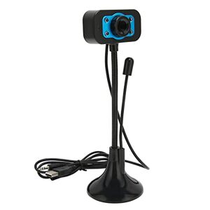 Garsentx Web Camera,HD Webcam with LED Fill Light,Pro Streaming Web Camera with Microphone,USB Computer Camera for Win10/7/Vista XP, Android/OS X/Linux,Manual Focus