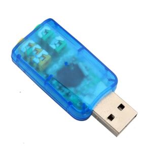 01 02 015 Card, 3D 5.1 Channel Portable USB Sound Card Plug and Play for Speaker