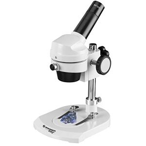 Bresser Junior Microscope Reflected Light Microscope with 20x Magnification and Sturdy Metal Housing