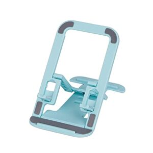 kawehiop Mobile Phone Holder Foldable Portable Non-slip Tablet Stand Office Bracket Plastic Hands-free Bedside Table Cradle, Blue