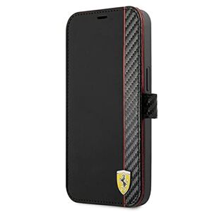 Acer Ferrari FESAXFLBKP13LBK Case for iPhone 13 Pro / 13 6.1 Inch Black On Track Carbon Stripe