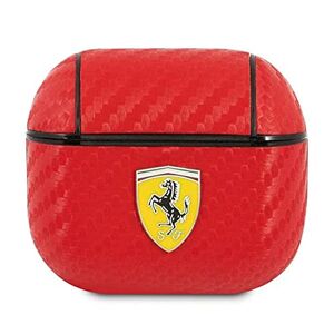 Acer Ferrari FESA3CARE Case for AirPods 3 Red On Track PU Carbon