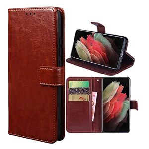 TIANCI Case for BLU G91s Case Leather Wallet Case Flip Stand View Cover with Card Slots Compatible with BLU G91s Phone Cover Brown