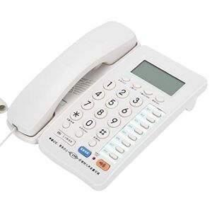 CCYLEZ Home Landline Phone,Wired corded land-line Telephone,Desk Corded Telephone for Home Office Hotel Restaurant